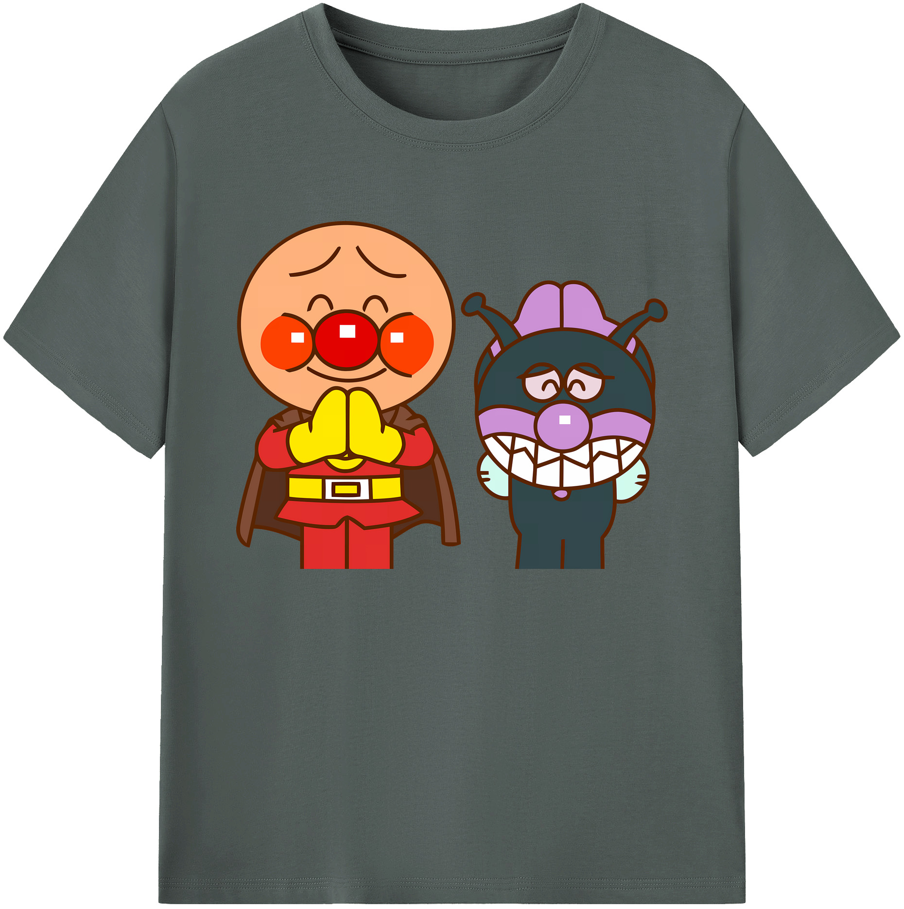 （画像用） アンパンマン Anpanman 綿100％ メンズ半袖Tシャツ｜肌触りやわらか＆通気性